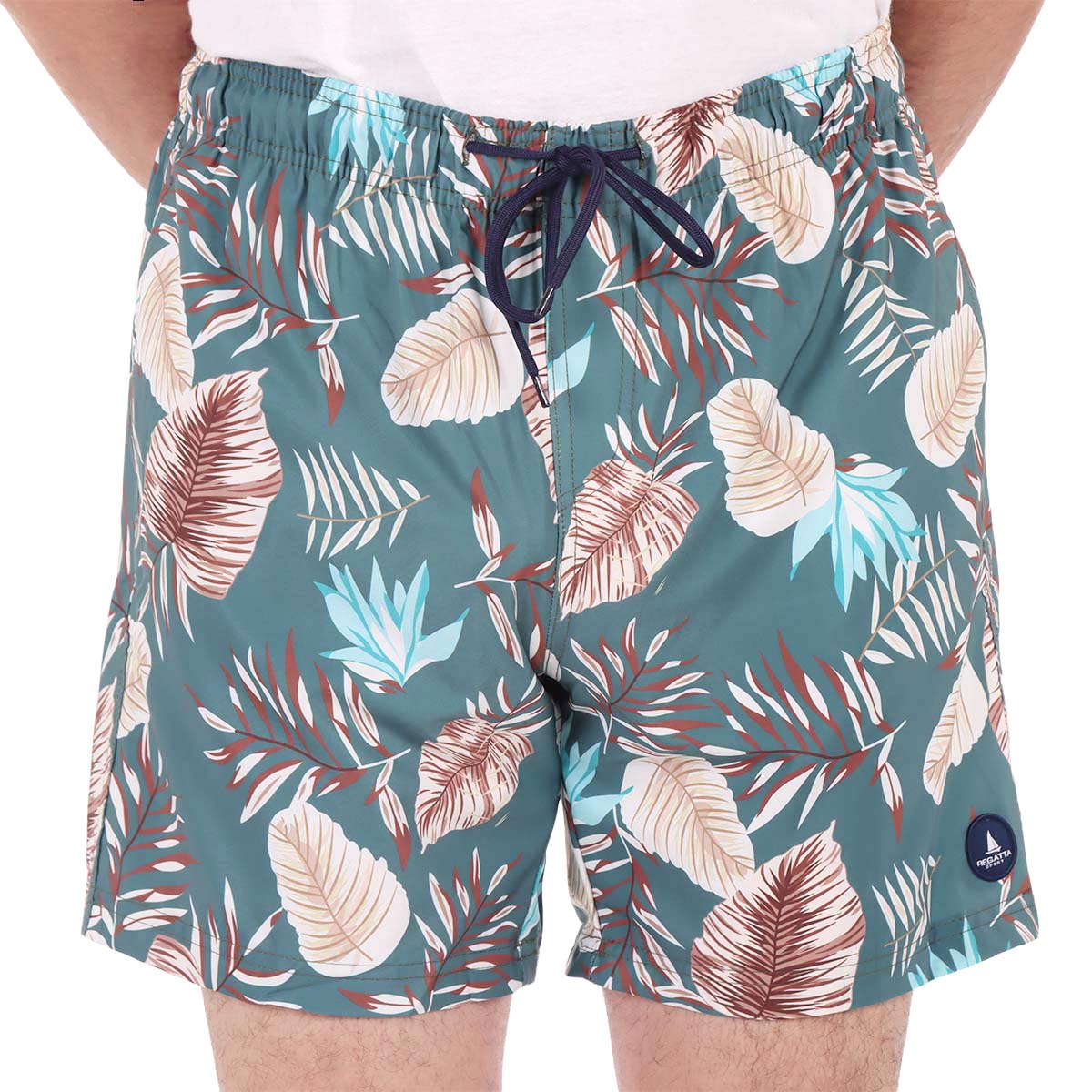 Traje de Ba&ntilde;o Estampado Tropical Regatta para Hombre image number null