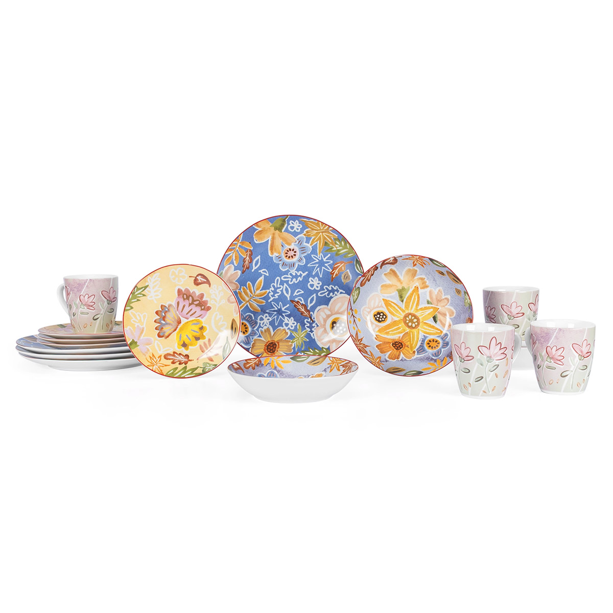 Vajilla 16 Pz Porcelana Multicolor Crown Baccara image number null