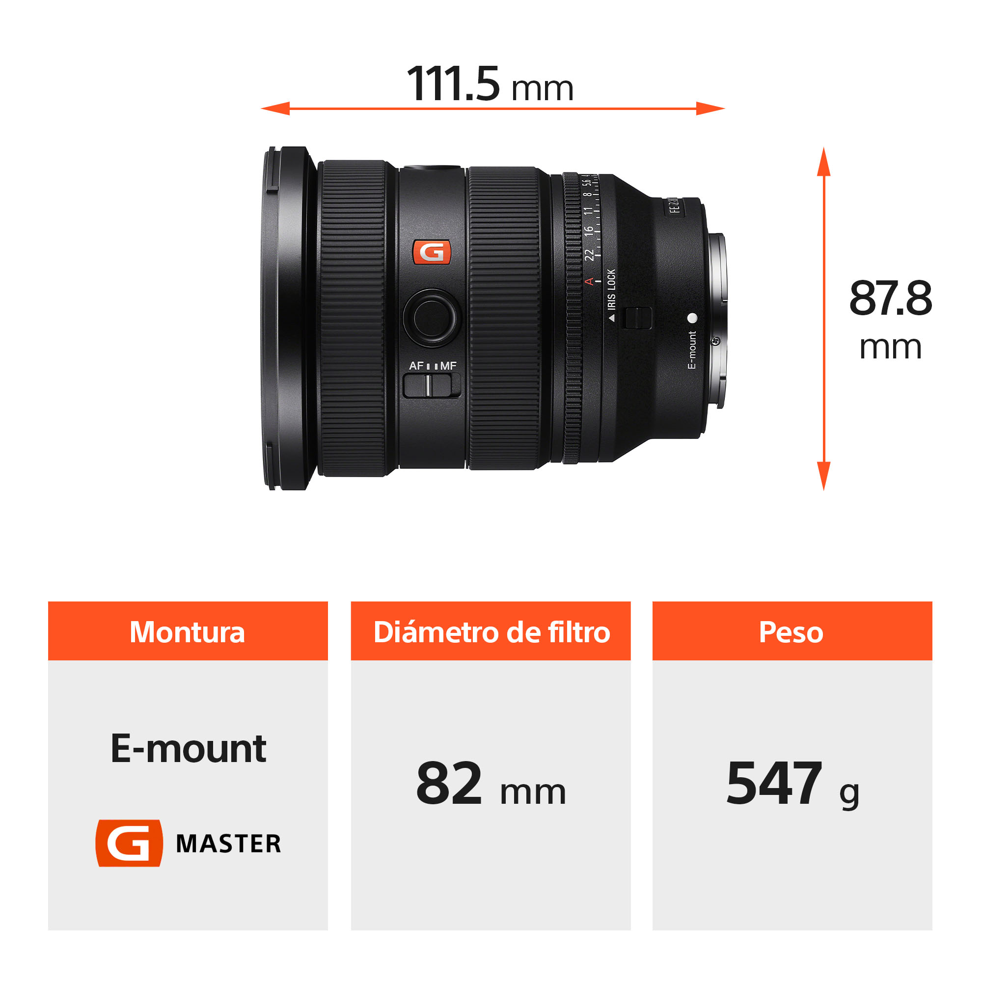 Lente Sony Fe 16-35 Mm Zoom Gran Angular F2.8 Gm2 image number null