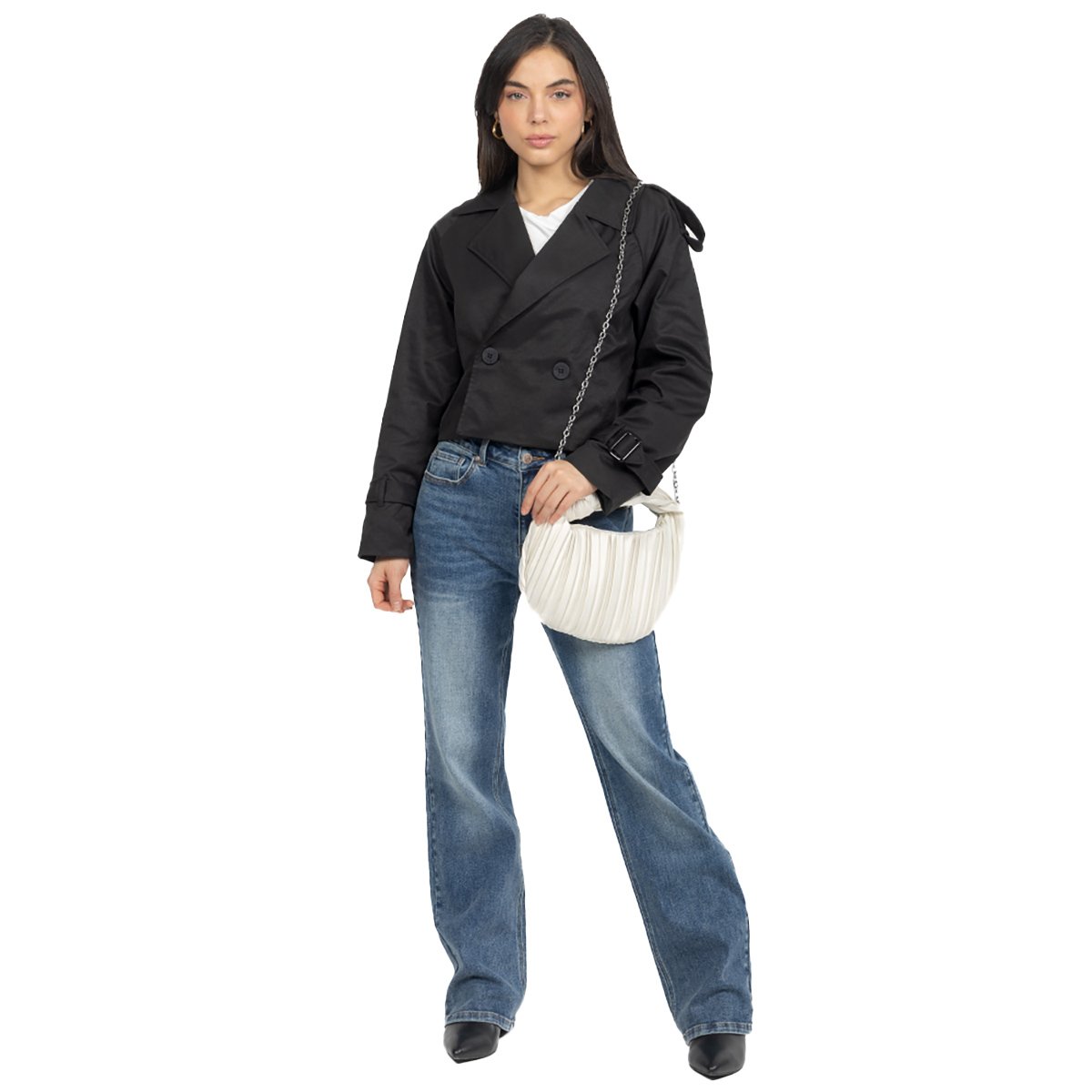 Gabardina Corta Forever 21 para Mujer Junior image number null