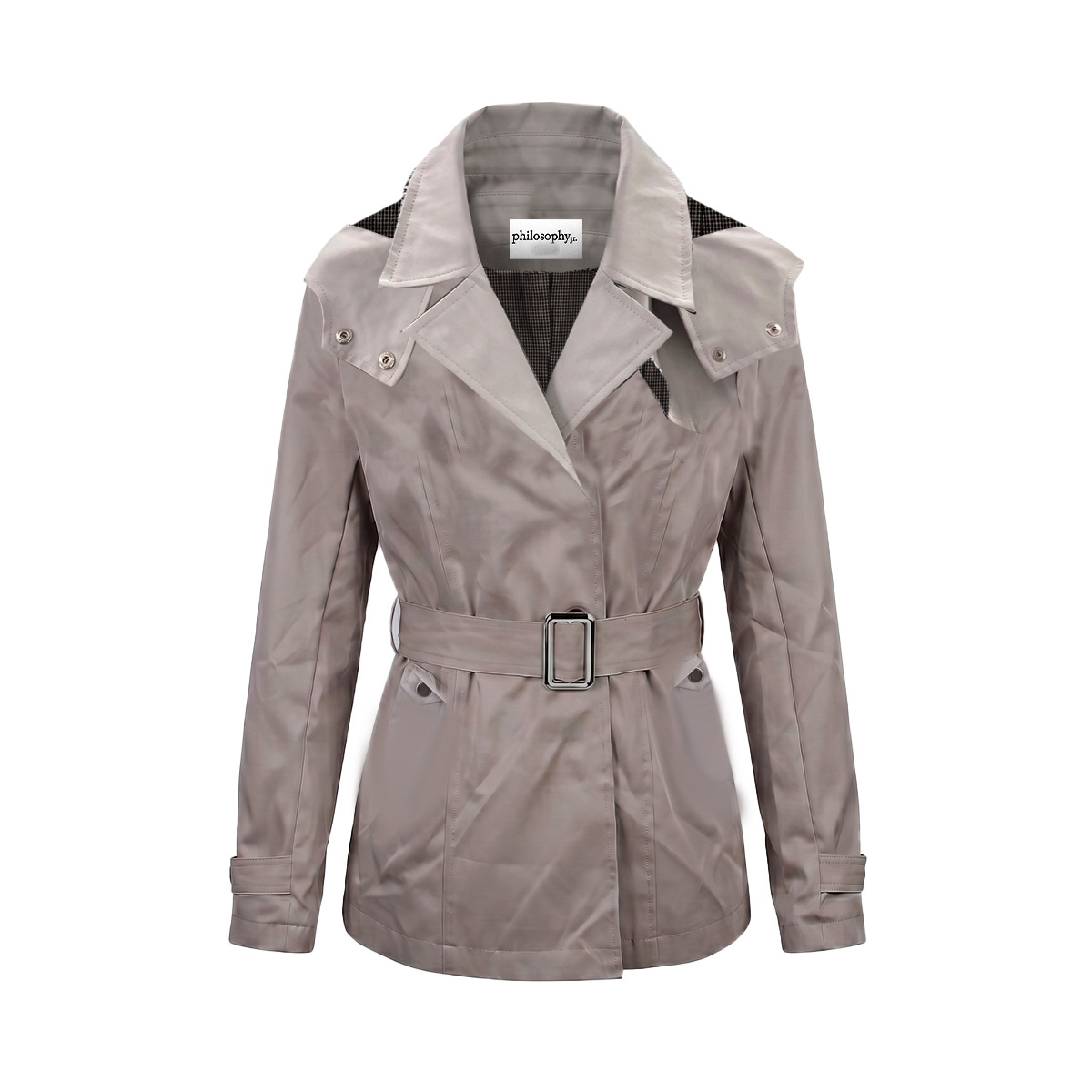 Gabardina Con Cintur&oacute;n Philosophy Jr Petite Para Mujer Petite image number null