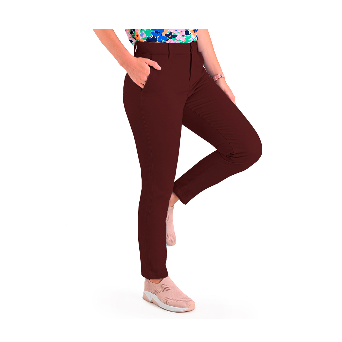 Pantal&oacute;n Casual Sin Pinza Slim Supply Para Mujer Casual image number null