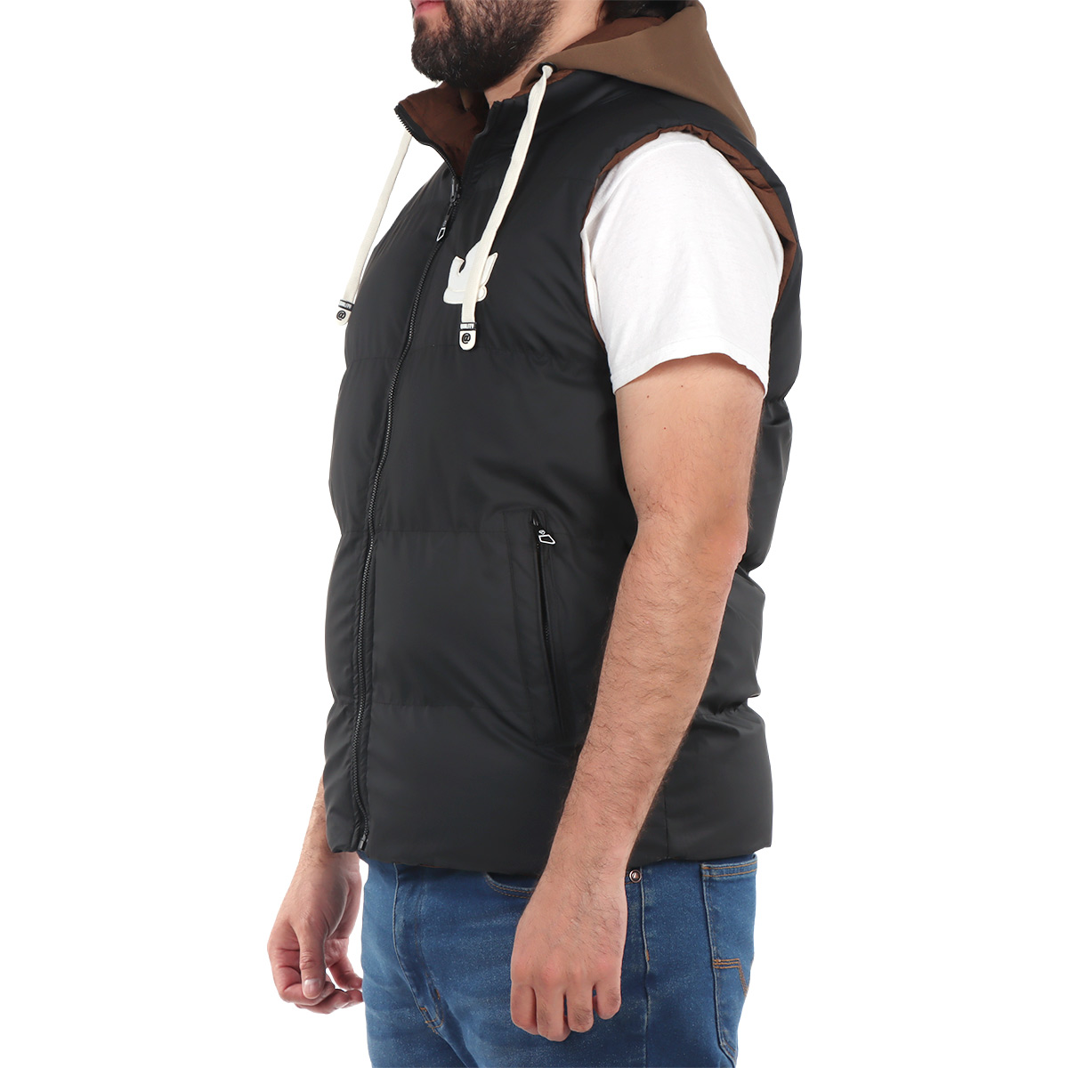 Chaleco Capitonado Cierre y Capucha Roosevelt para Hombre image number null