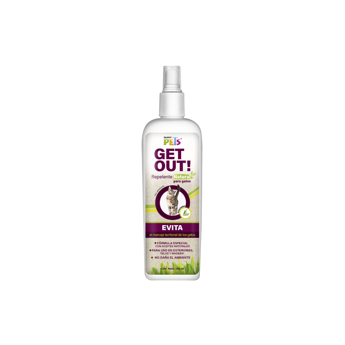 Repelente Natural Para Gatos 250 Ml Fancy Pets image number null