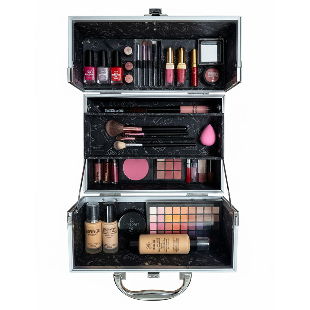 Caja Dura Quilted Cream Modella image number null