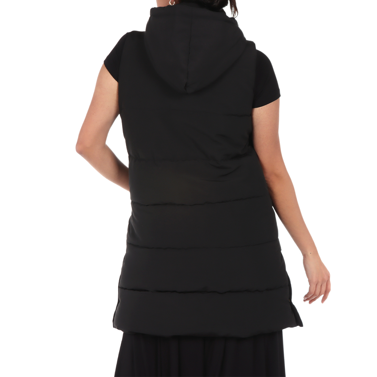 Chaleco Acolchado de Cuello Alto y Capucha Arqueology para Mujer image number null