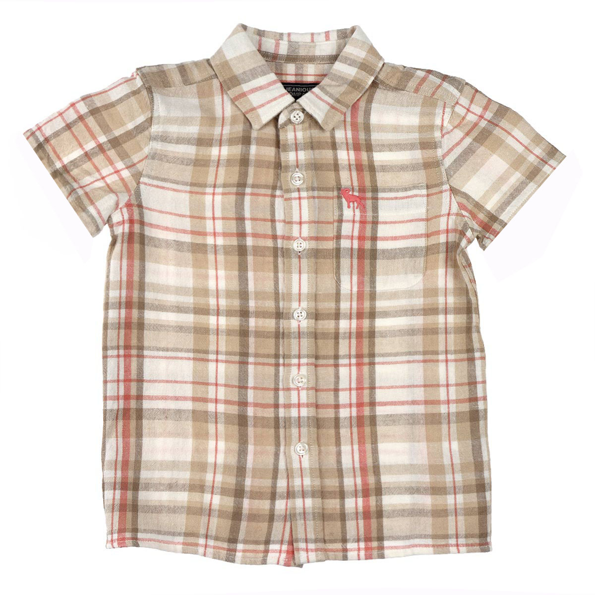Camisa Cuadros Manga Corta Casual Jeanious Ni&ntilde;o Toddler image number null