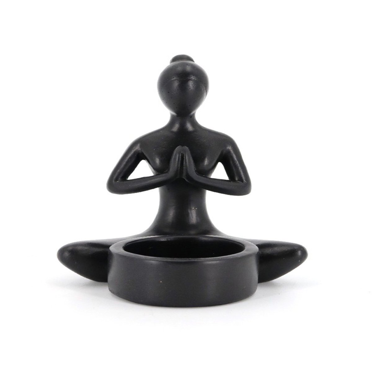 Candelero Vintage Home Namaste Yoga Black image number null