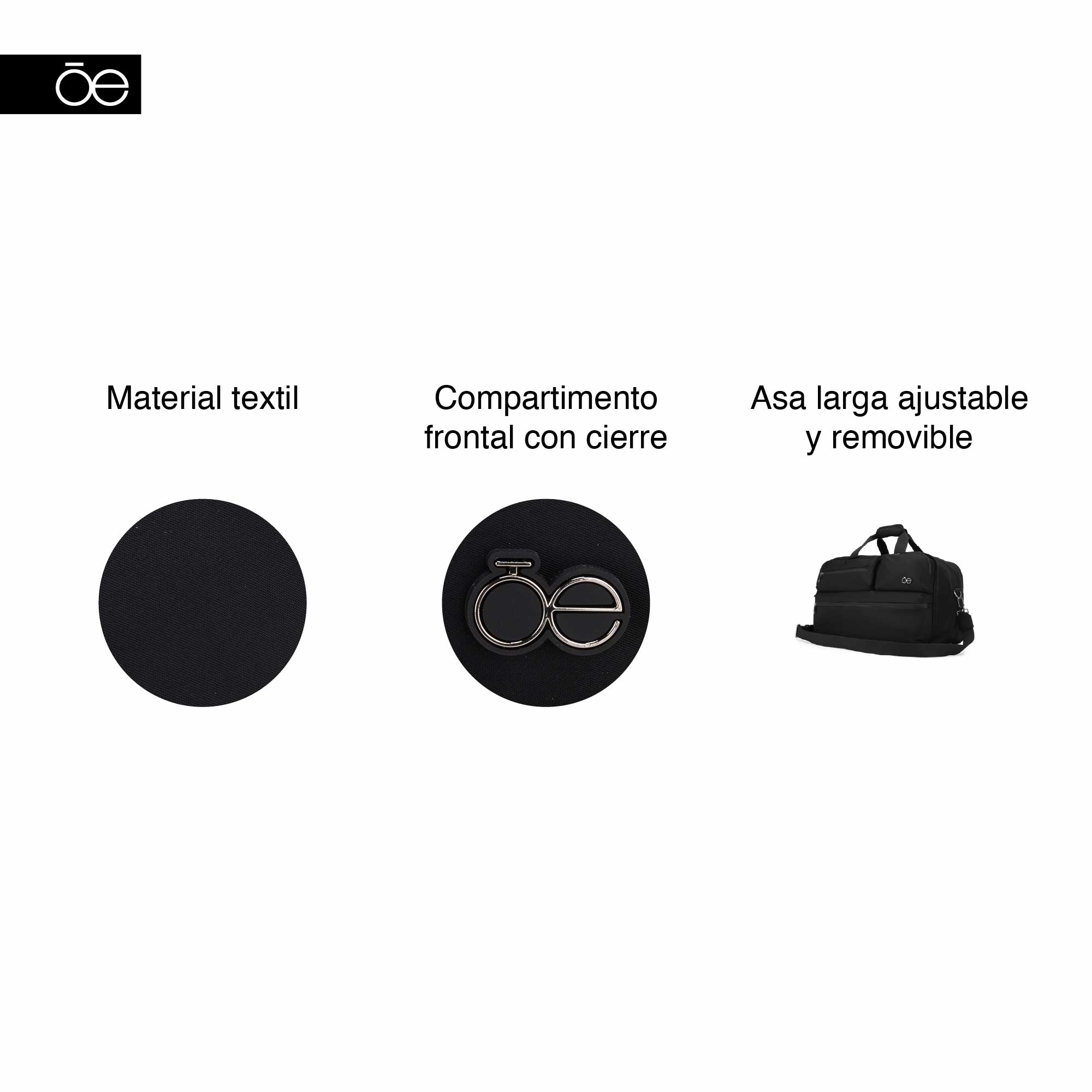 Duffle Bag Cloe Ss Gralami Negro image number null