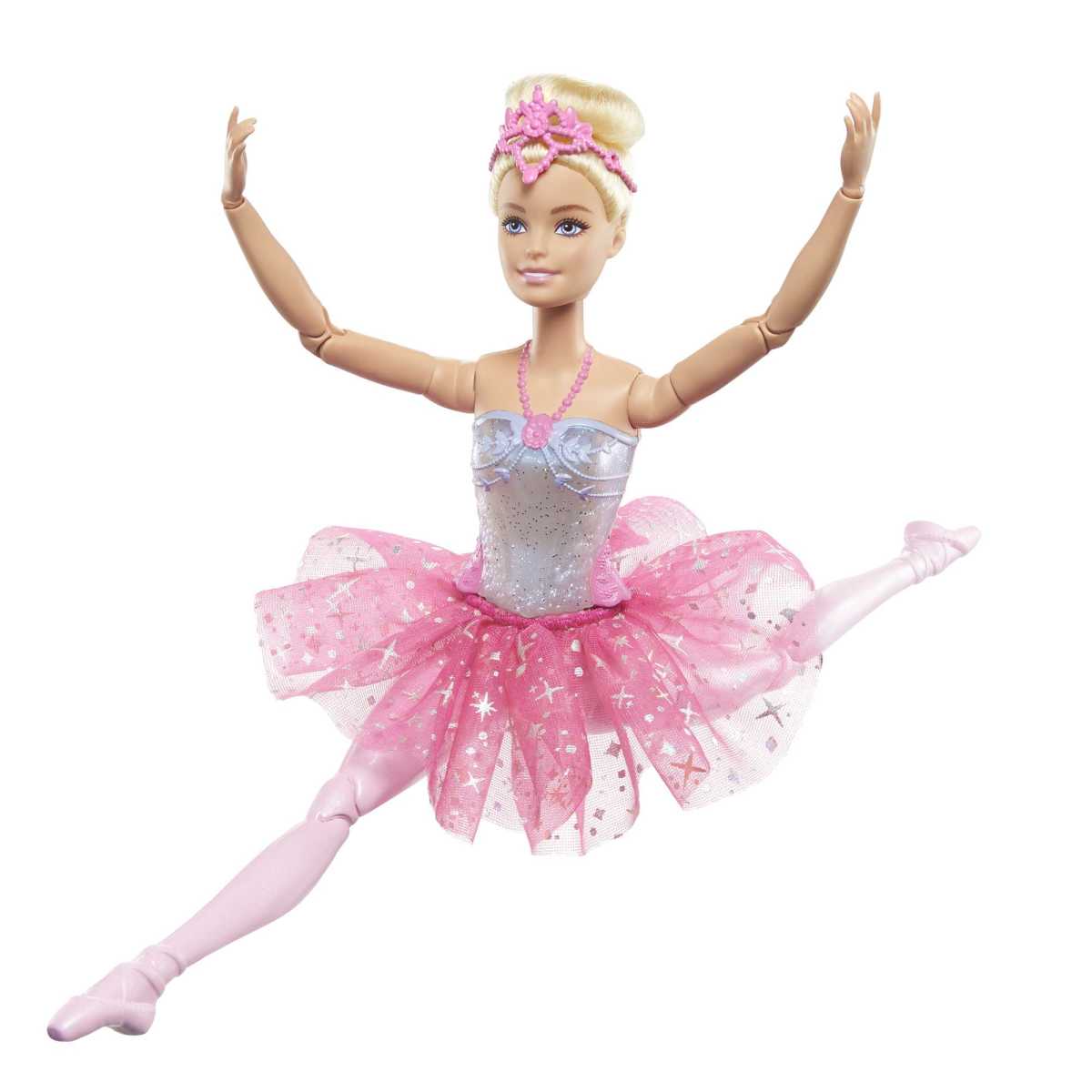 Barbie Fantas&iacute;a Mu&ntilde;eca Bailarina Luces Brillantes Tut&uacute; Rosa image number null