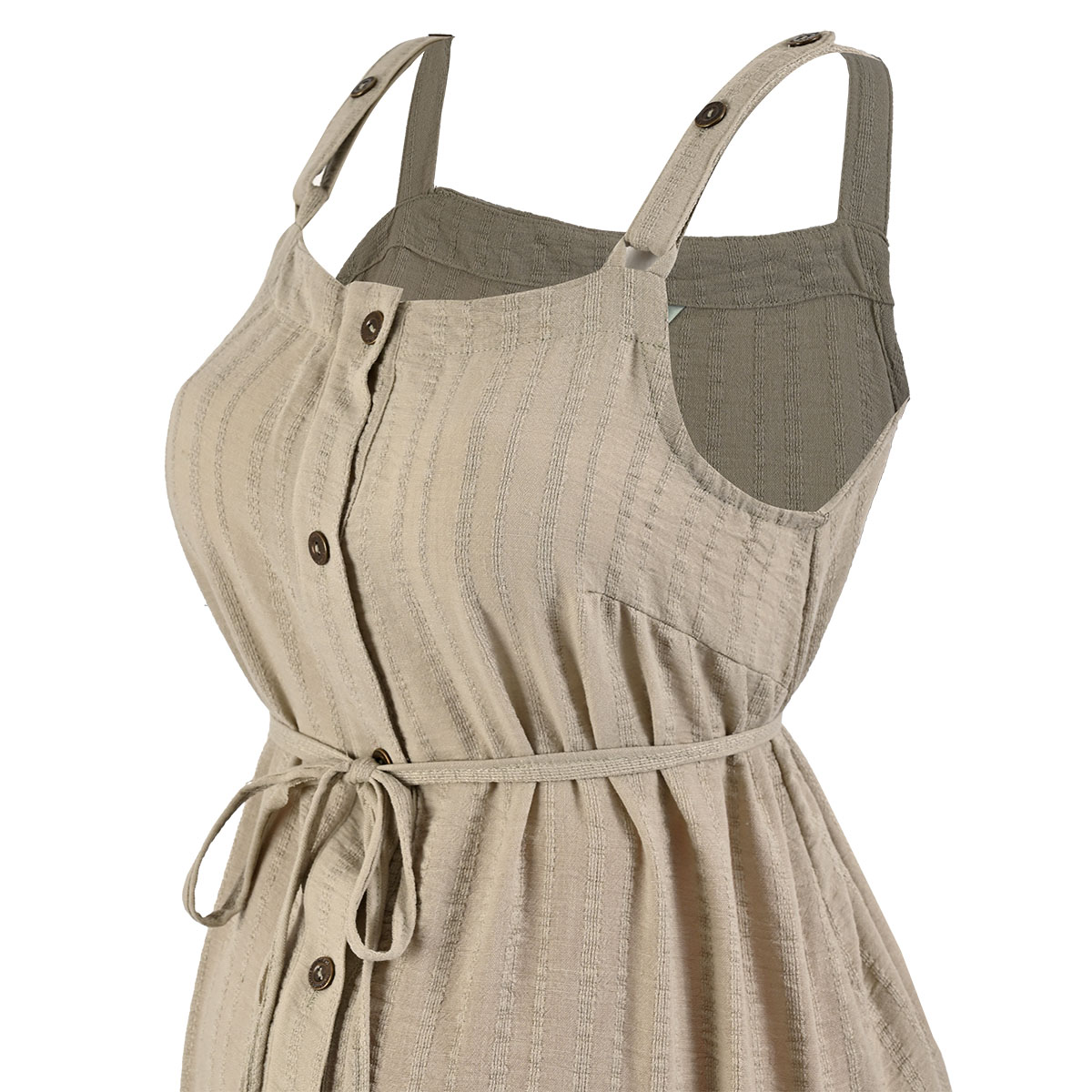 Maxi vestido de maternidad liso para mujer Noori. image number null