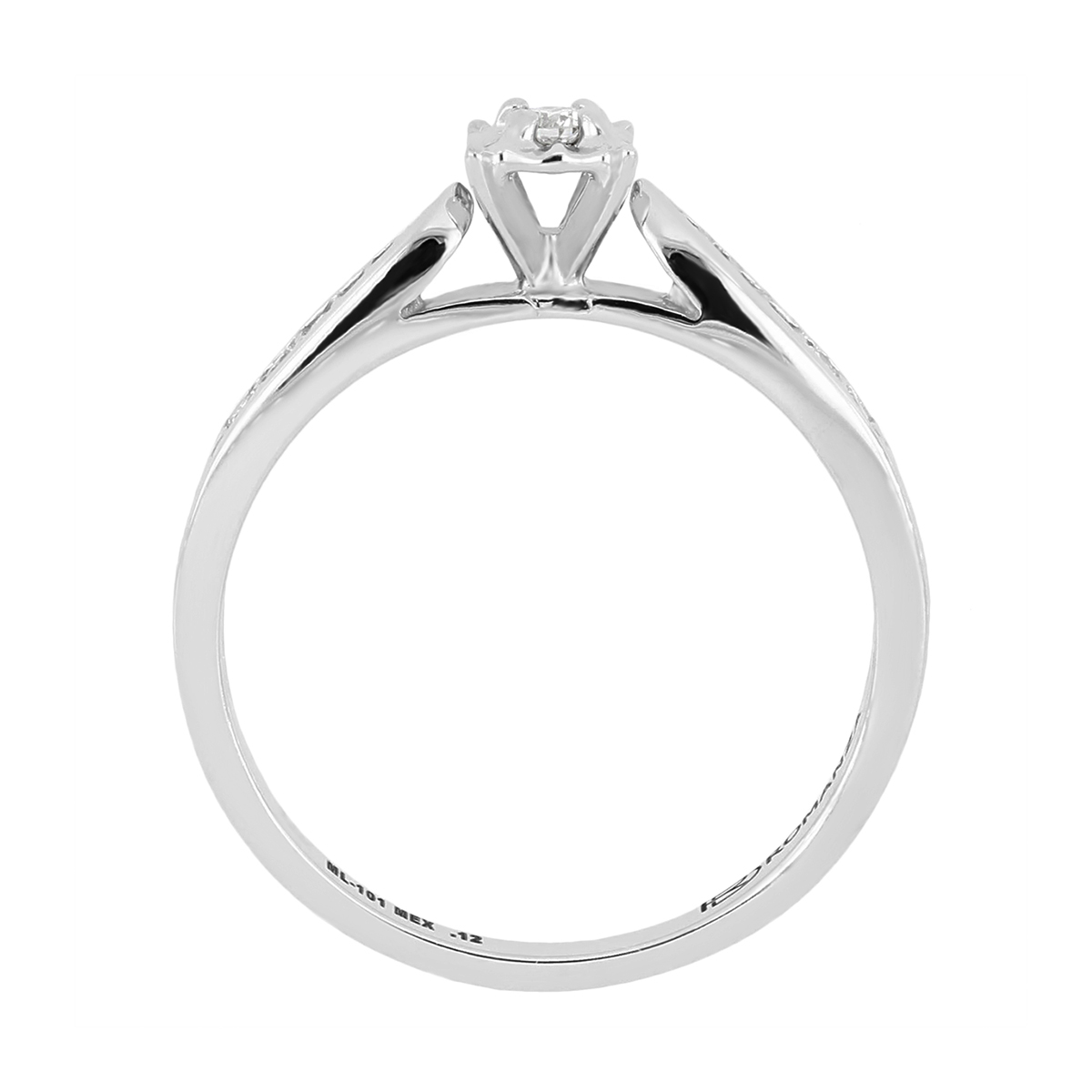 Anillo Solitario Ilusi&oacute;n Oro 14K Romanza image number null