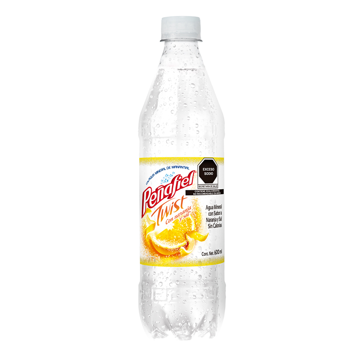 Agua Mineral Pe&ntilde;afiel Twist Naranja  600 ml image number null