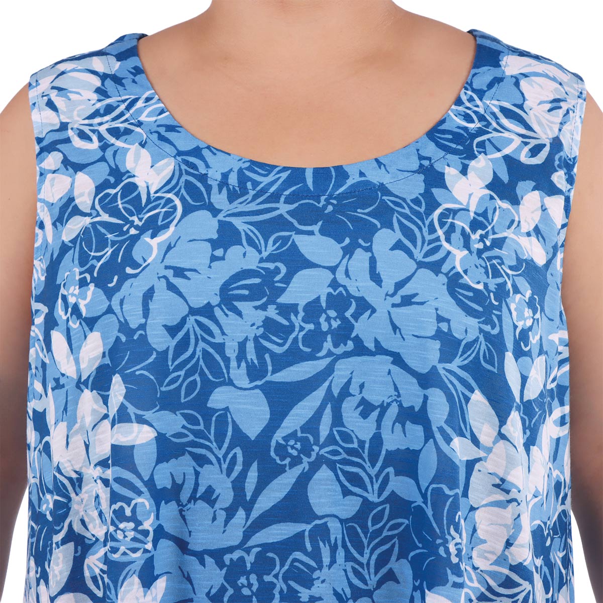 Vestido Asim&eacute;trico Estampado Flores Ruby Rd para Mujer Curvy image number null