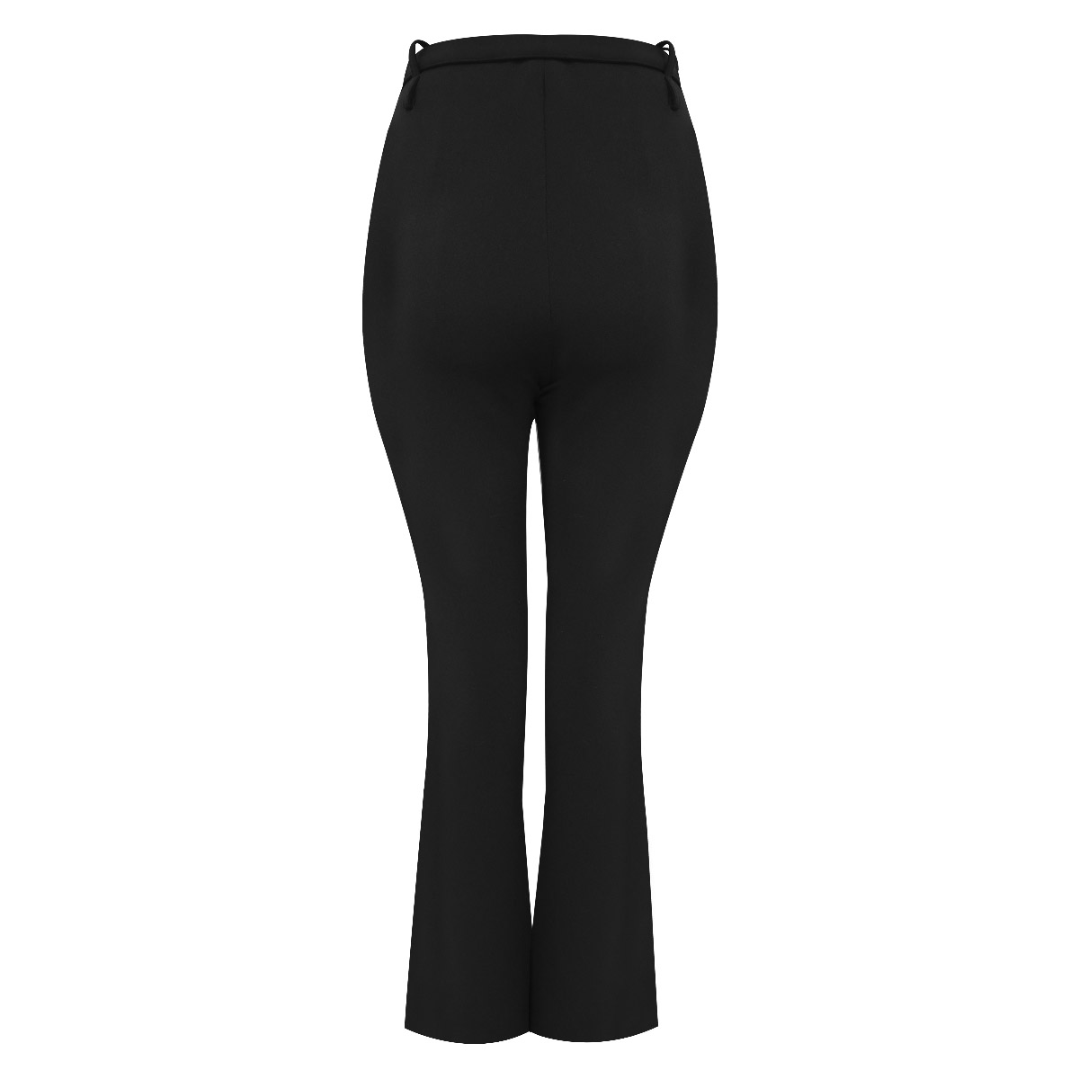 Leggings negros de corte flare y cintur&oacute;n para Mujer Petite JUST BY BASEL image number null