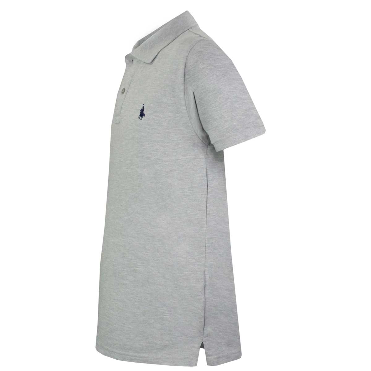 Playera Talla Plus Polo Manga Corta Jaspe Gris RCB Polo Club Modelo elo 104Bpgris Para Hombre image number null