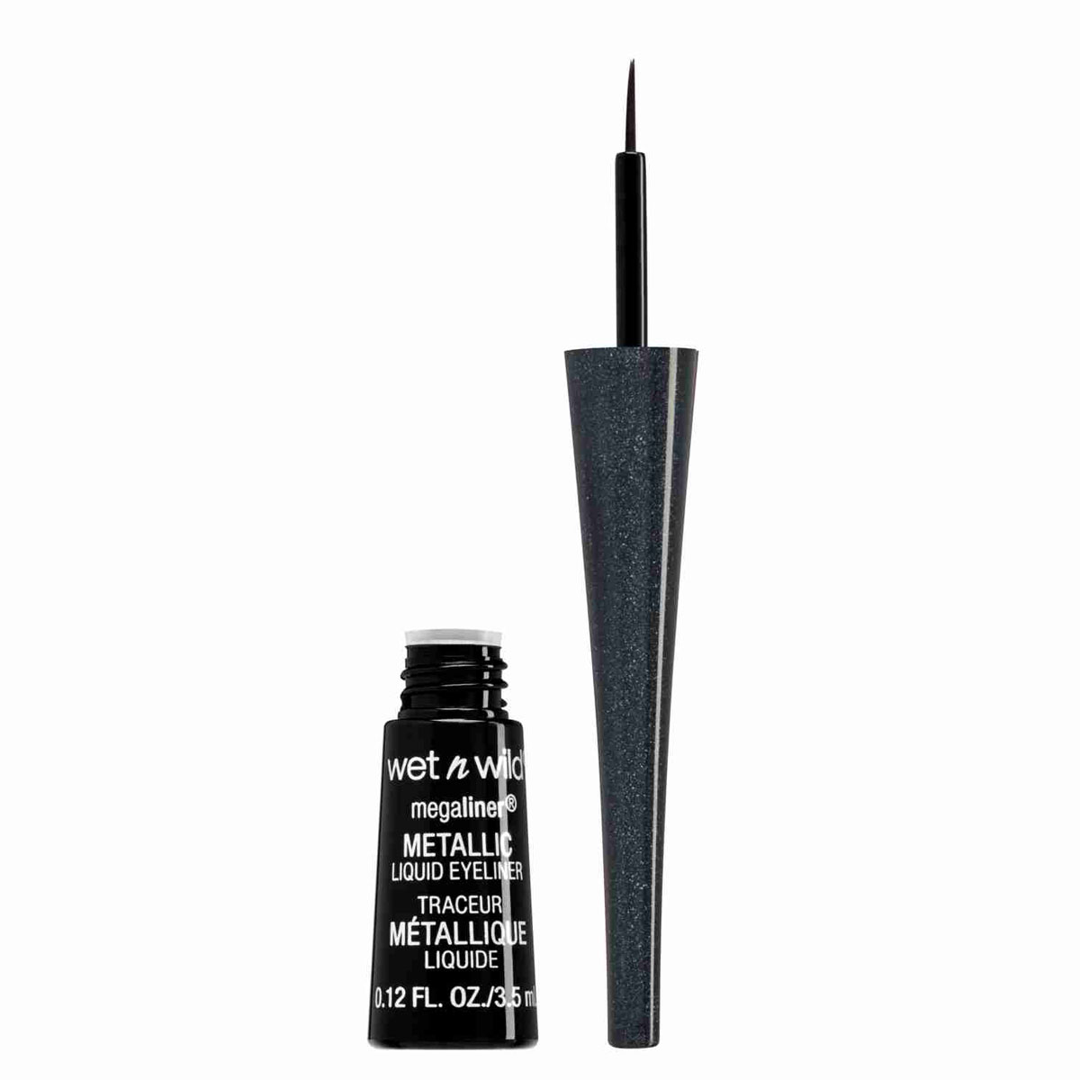 Megaliner Metallic Liquid Eyeliner Cosmic Black Wet N Wild image number null