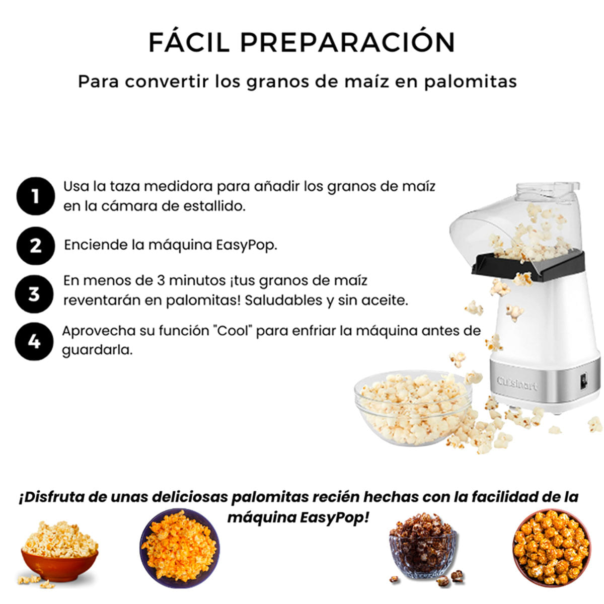 M&aacute;quina de Palomitas Aire Caliente CUISINART image number null