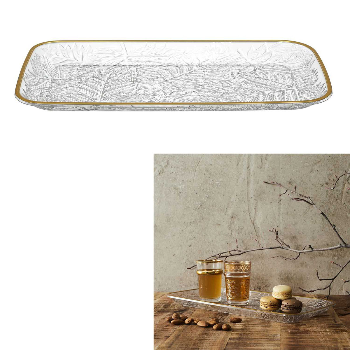 Bandeja Mirage 34Cm Tereftalato Blanco Home Deco Factory image number null