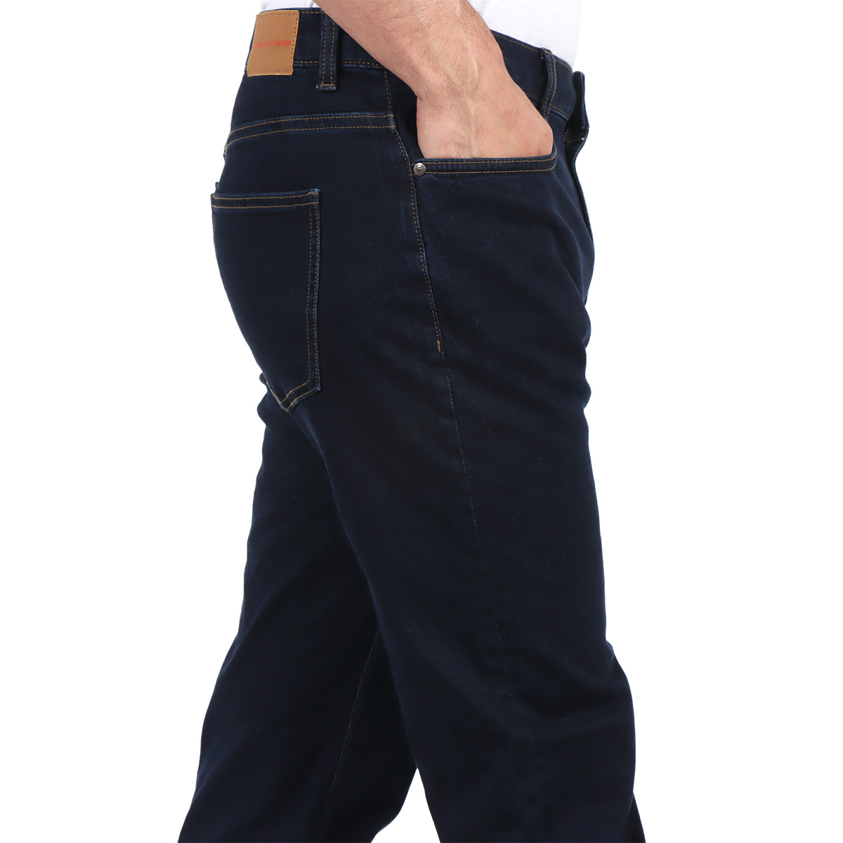 Jeans Modelo Regular Fit Azul Oscuro OVS para Hombre image number null