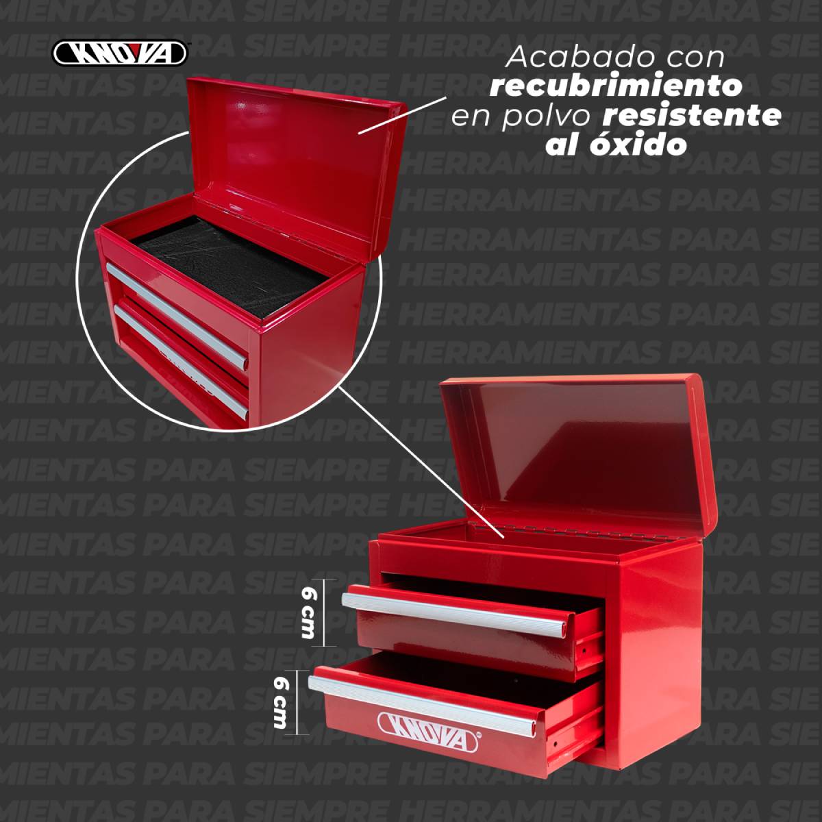 Mini Caja de Herramientas  Roja KNOVA image number null