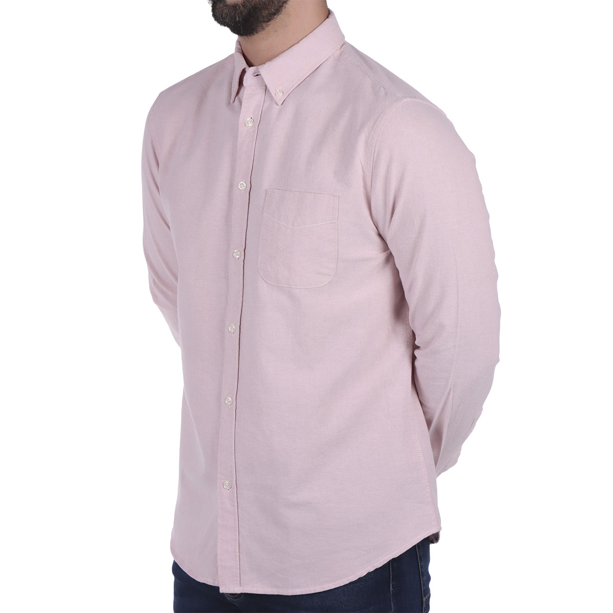 Camisa Oxford Manga Larga Dise&ntilde;o Liso Jeanius para Hombre image number null