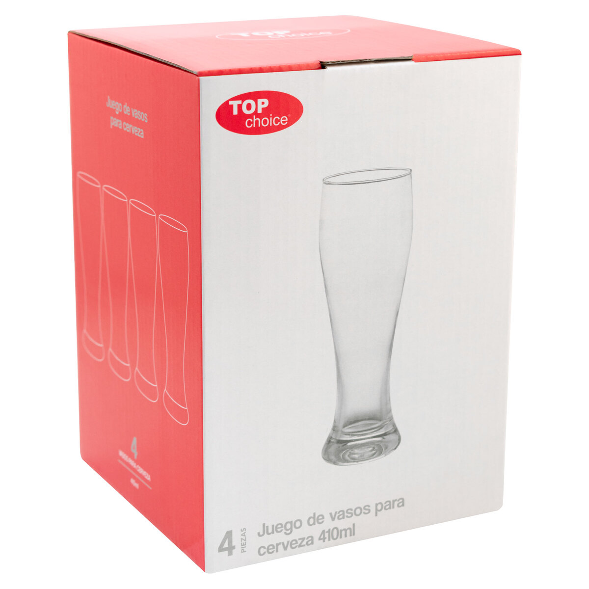 Juego De 4 Vasos Para Cerveza 410 Ml TOP CHOICE image number null