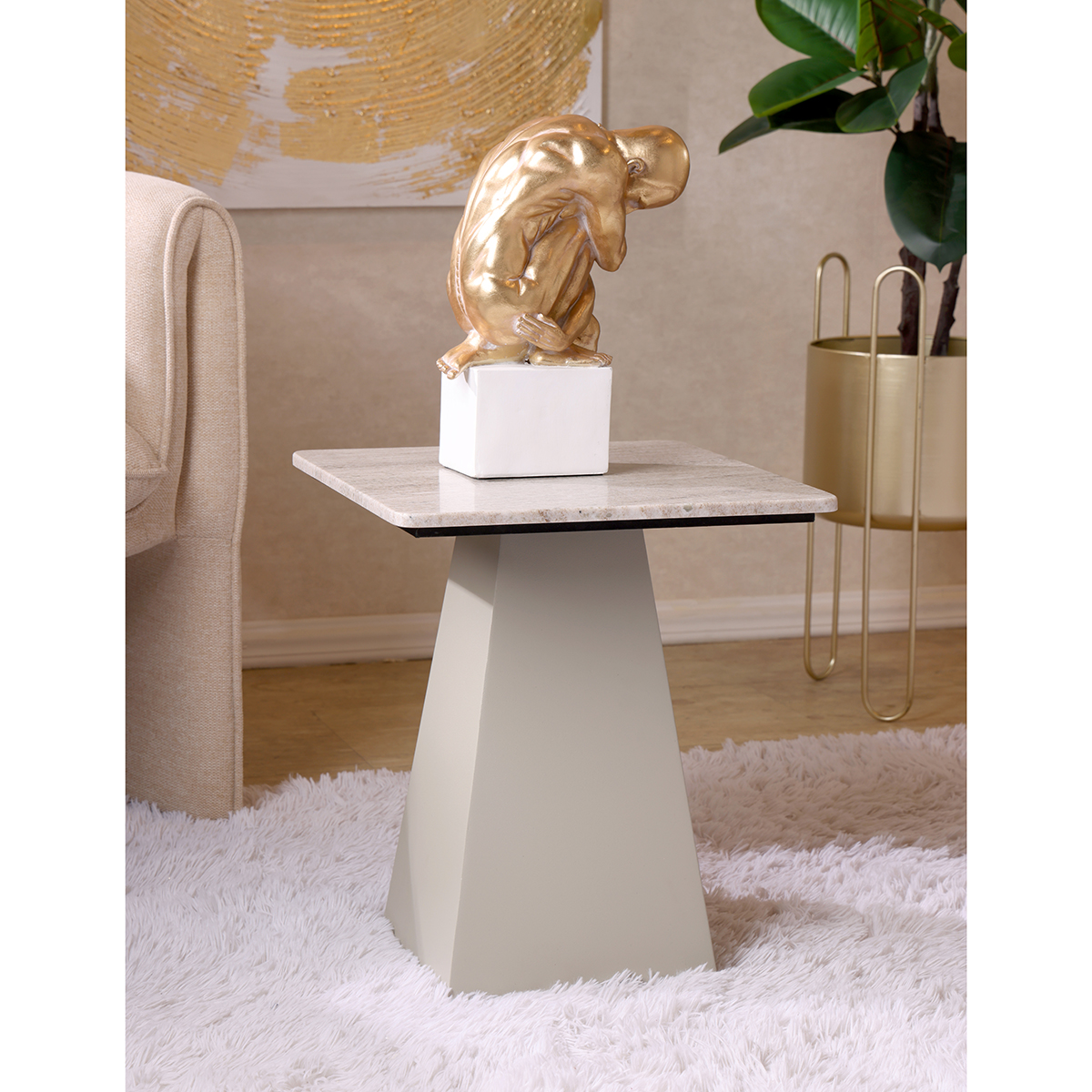 Mesa auxiliar Colecci&oacute;n Wabi Sabi Luxury CONCEPTS LIFE image number null