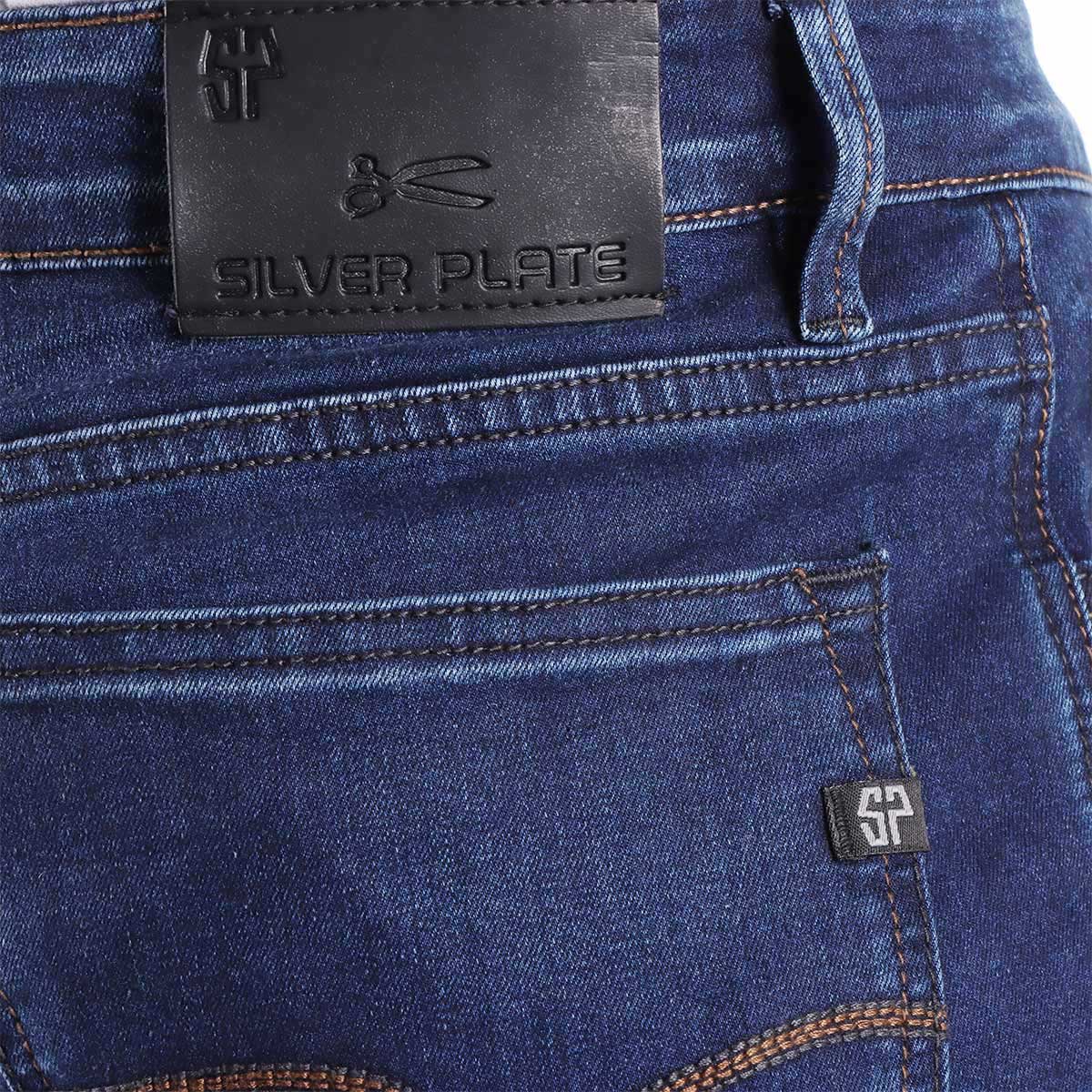 Jeans B&aacute;sicos Corte Slim Fit Silver Plate para Hombre image number null