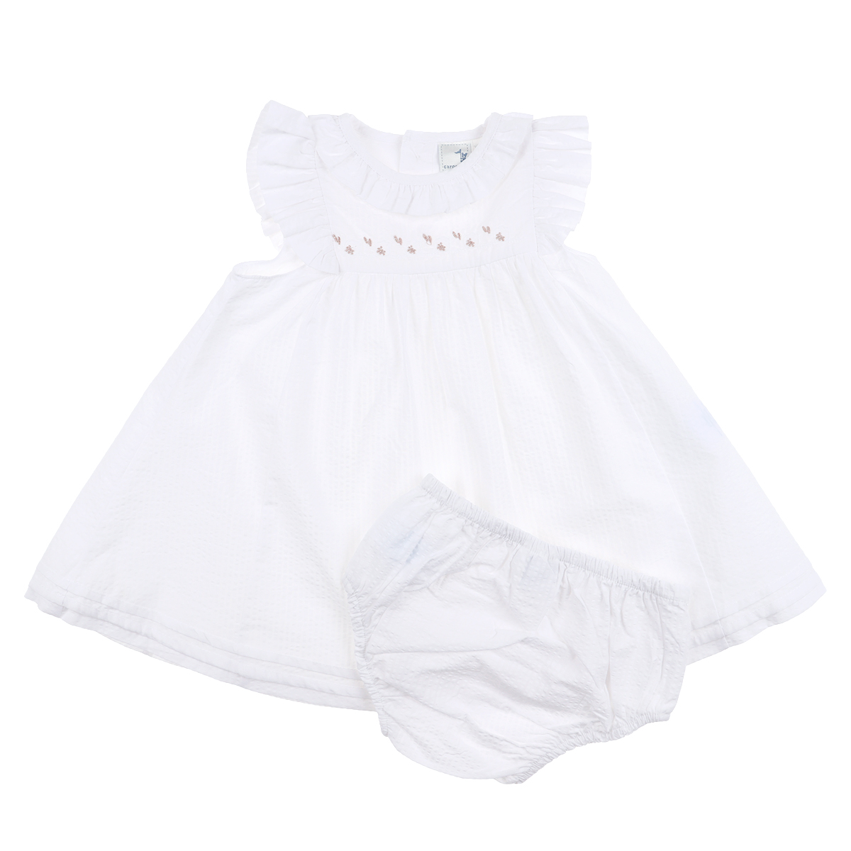 Vestido Bordado Flores Carosello para Beb&eacute; Ni&ntilde;a image number null