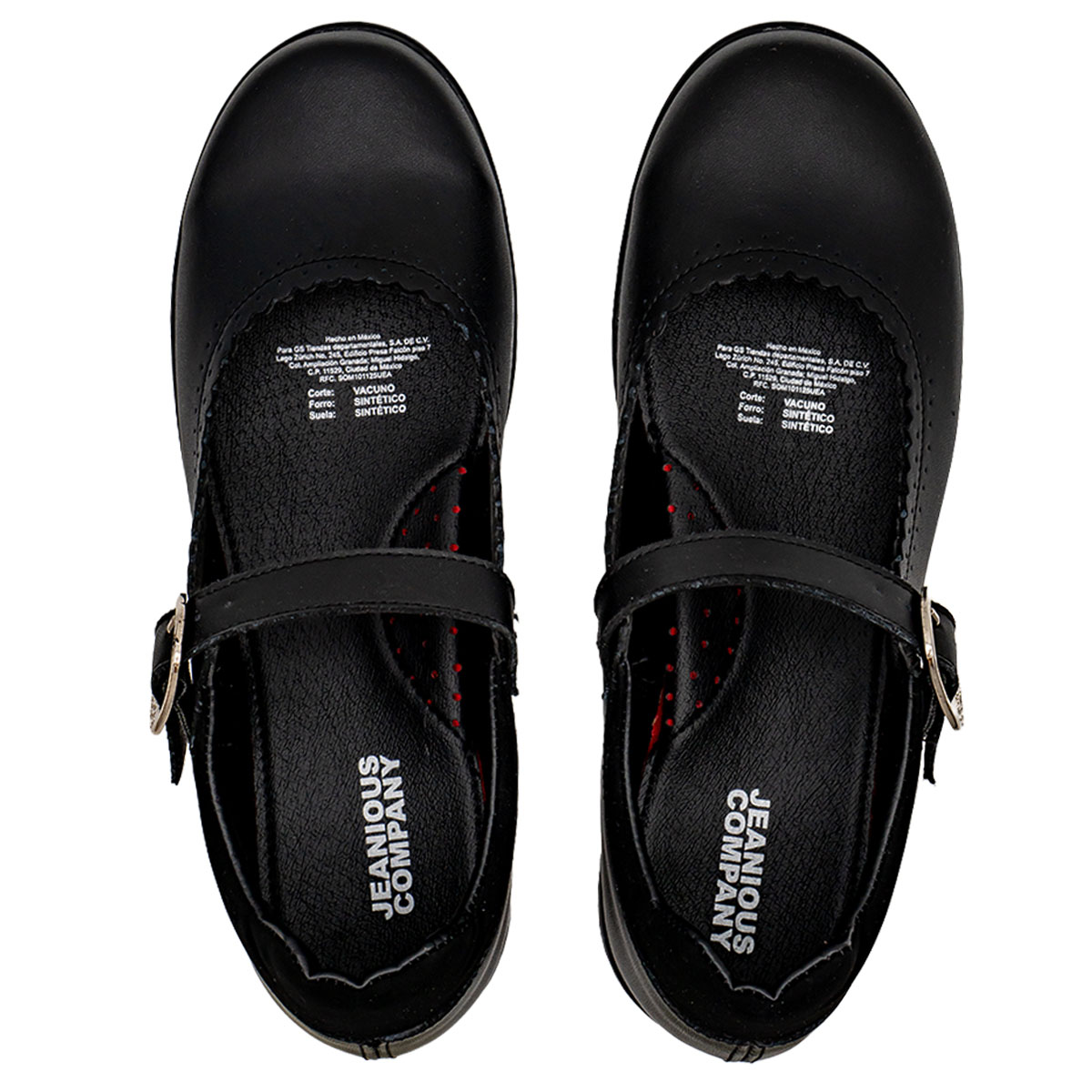 Zapato Escolar Con Hebilla 18-21 Negro Jeanious image number null
