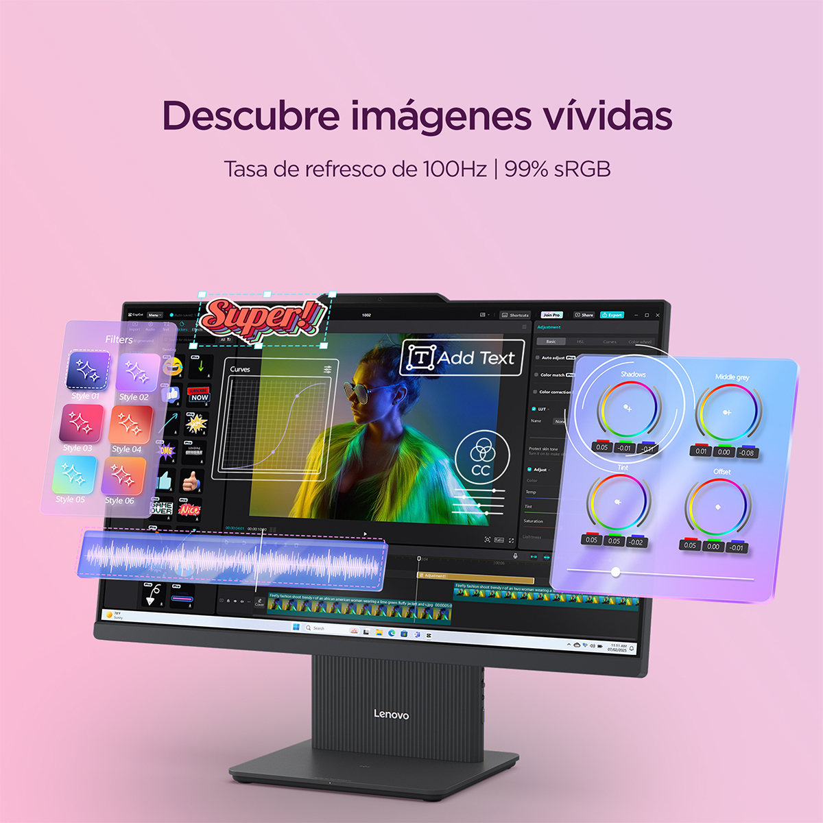 Bundle Desktop All In One Lenovo IdeaCentre 23.8 Intel Core i3 8 GB RAM 512 GB SSD Windows 11 + Lenovo Tab M8 4th Gen" image number null