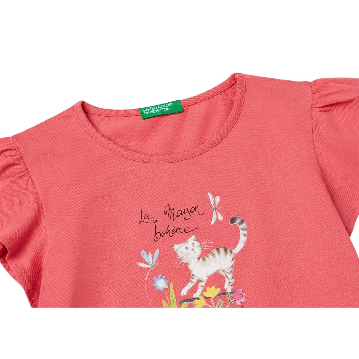 Playera Benetton Manga Circular para Ni&ntilde;a image number null