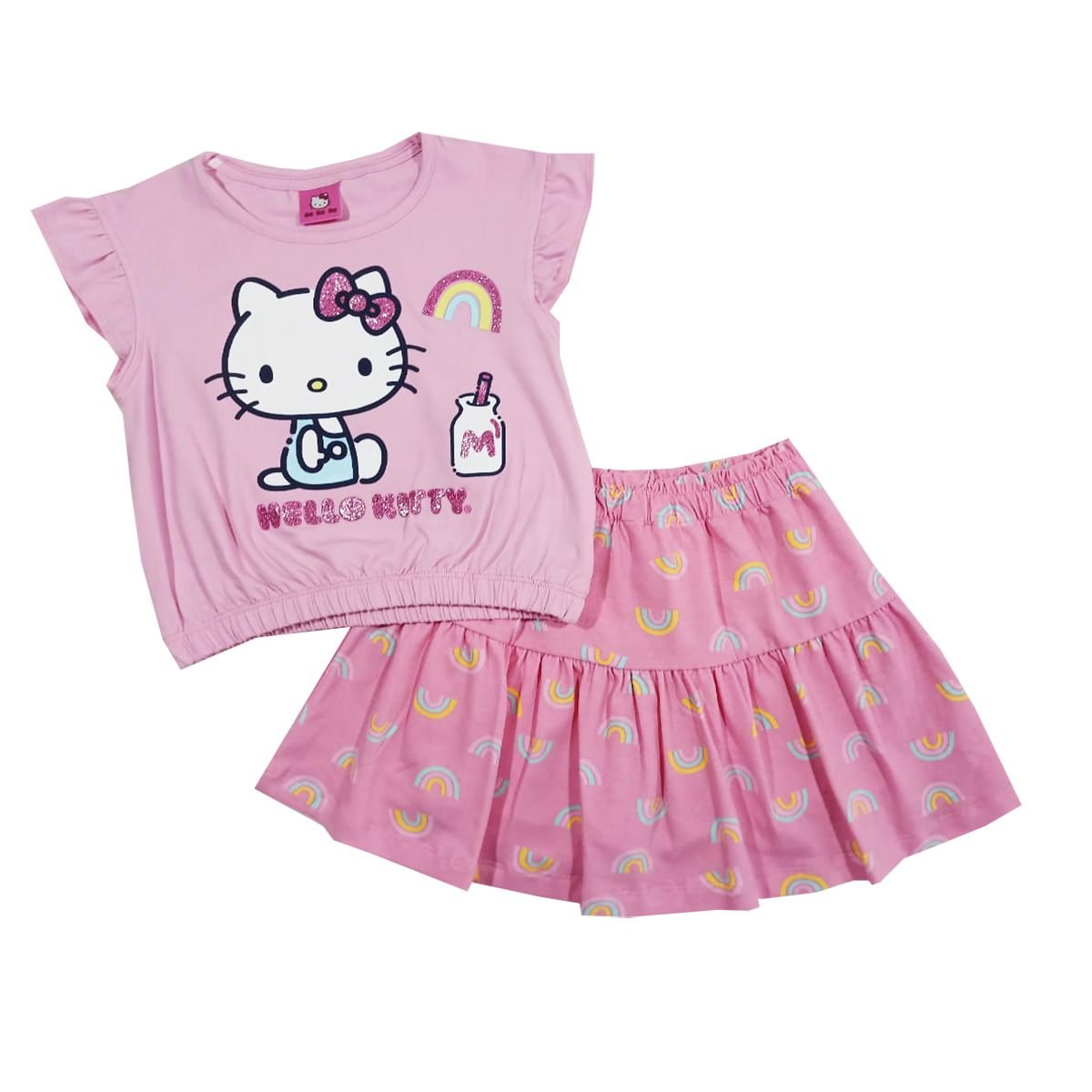 Conjunto de Falda con Dise&ntilde;o Hello Kitty para Ni&ntilde;a image number null