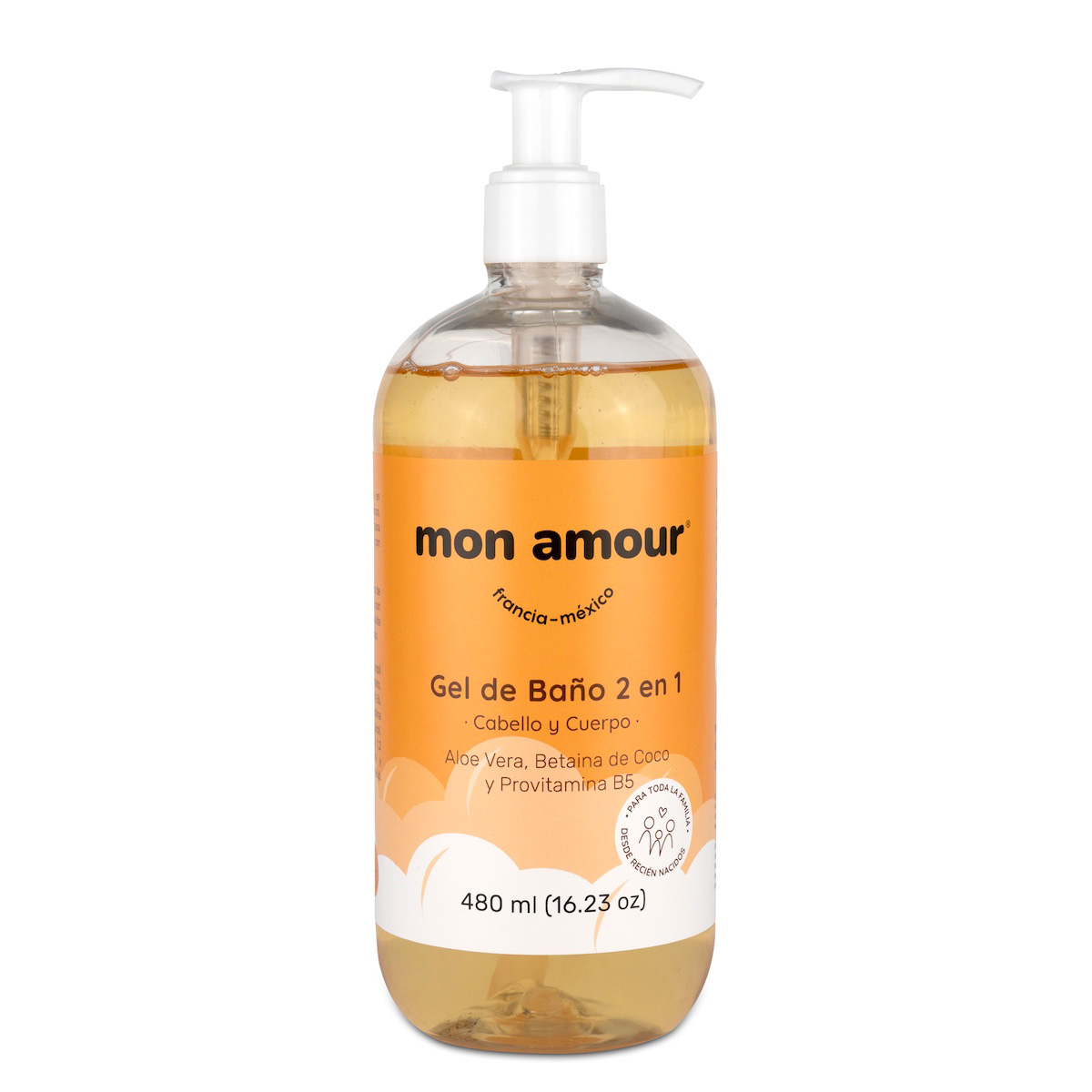Gel de Ba&ntilde;o Mon Amour 2 en 1 480 ml image number null