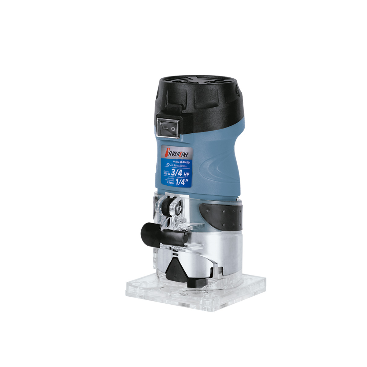 Router Silverline 3/4HP+ Juego de 5 Brocas image number null
