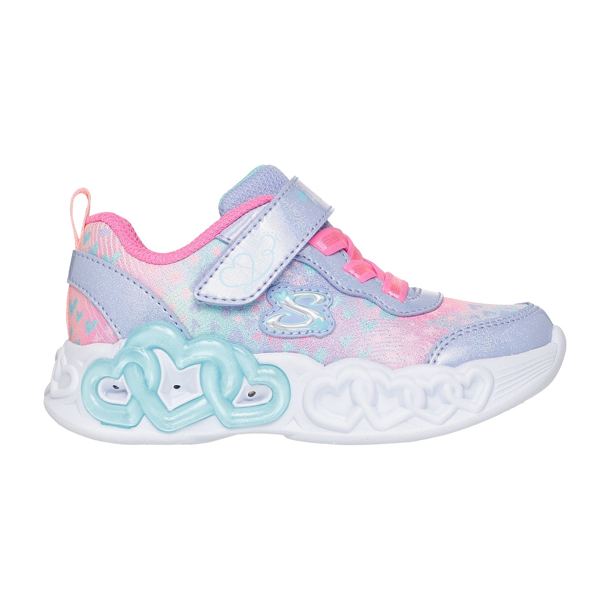 Tenis Skechers Heart Lights Infinite Heart Lights Heart Jewels Azul para Ni&ntilde;a image number null