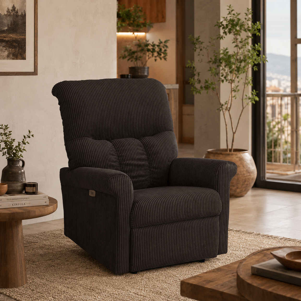 Reclinable Violanti El&eacute;ctrico Kenya Chocolate image number null