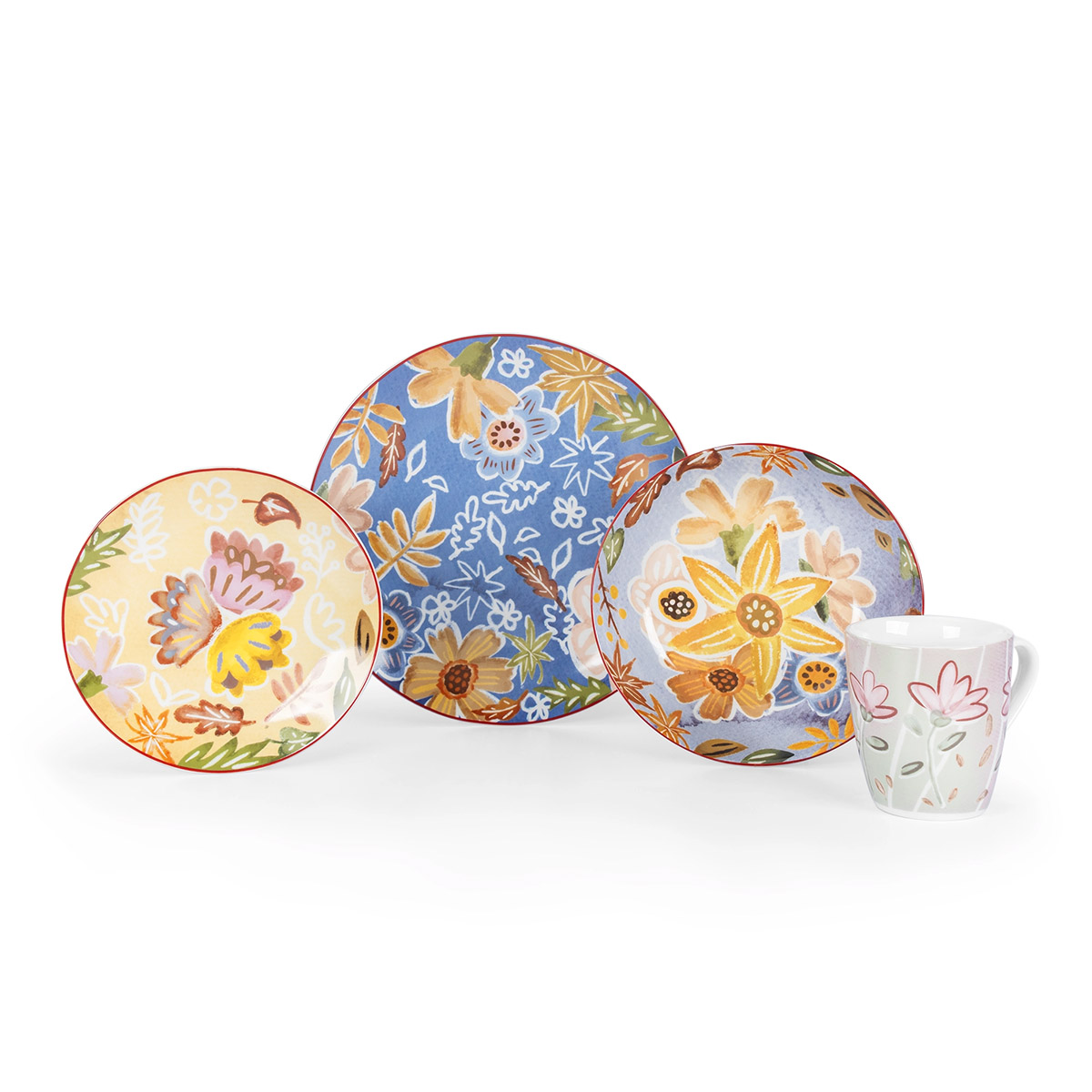 Vajilla 16 Pz Porcelana Multicolor Crown Baccara image number null