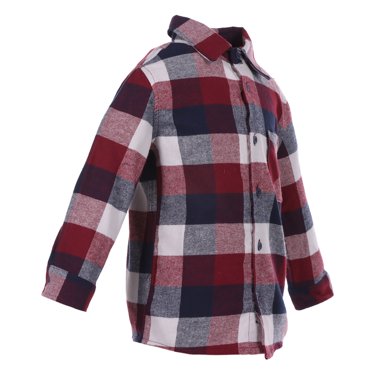 Camisa Franela Dise&ntilde;o Cuadros Jeanious Toddler para Ni&ntilde;o image number null