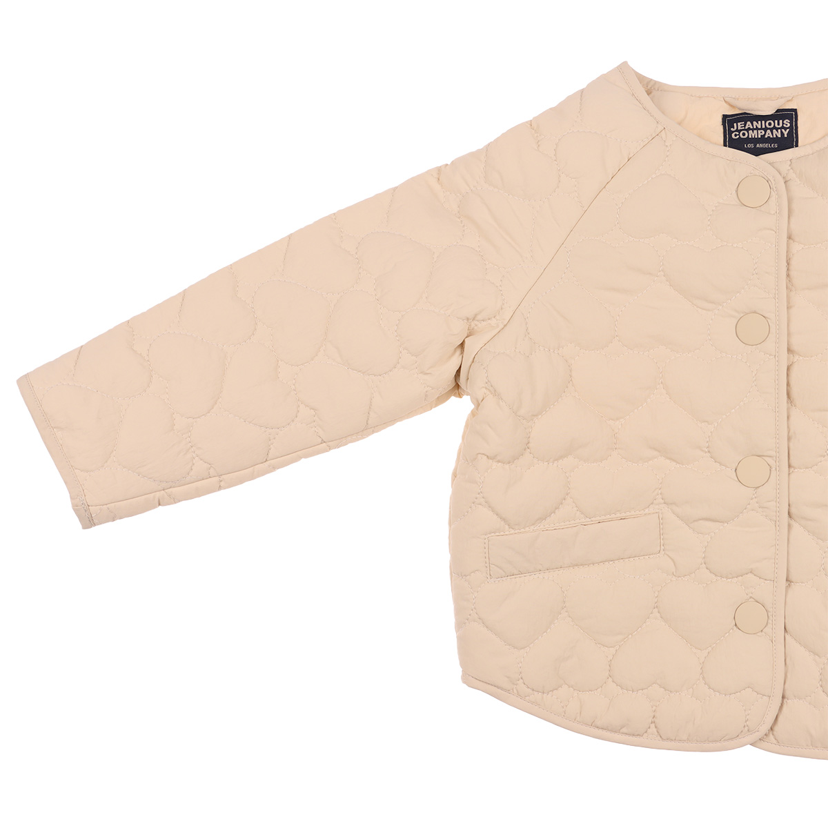 Chamarra Capitonada Corazones Jeanious para Ni&ntilde;a Toddler image number null