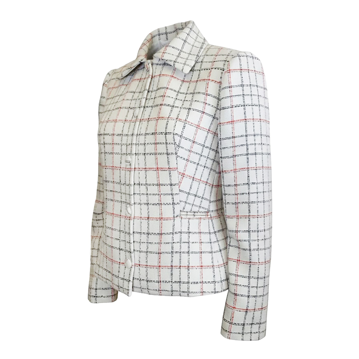 Saco Cuadros Con Botones Chaps  Para Mujer image number null