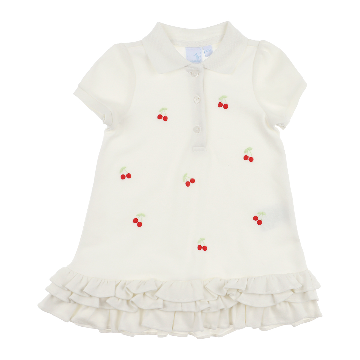 Conjunto Vestido y Cubrepa&ntilde;al Cerezas Carosello Beb&eacute; Ni&ntilde;a image number null