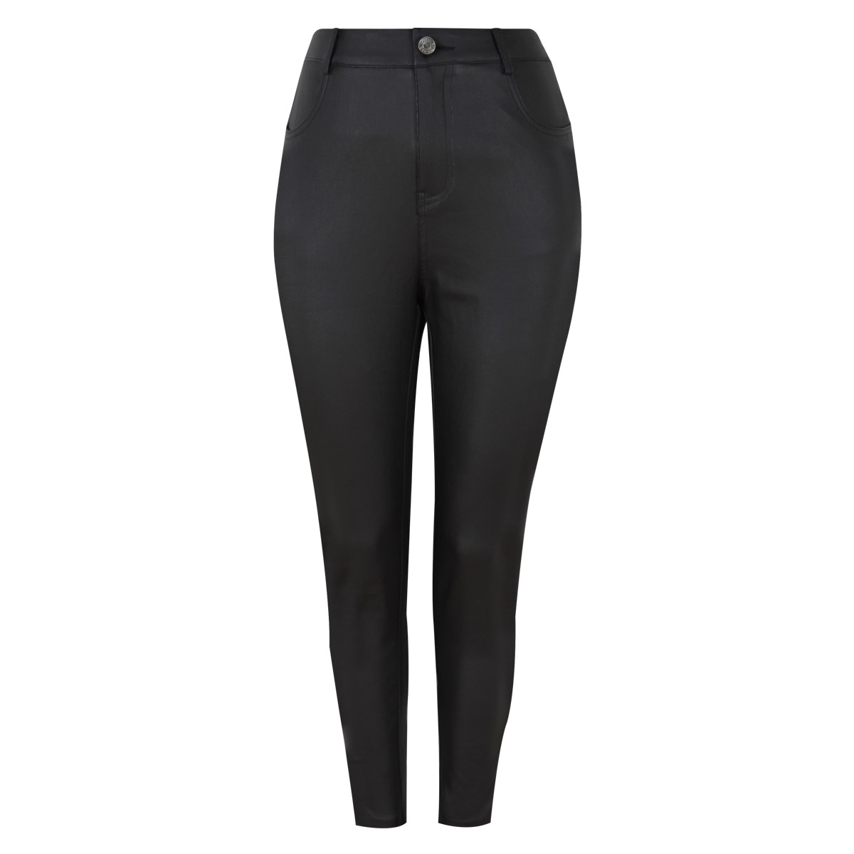 Pantal&oacute;n de Tiro Alto Efecto Tacto Piel para Mujer Junior image number null