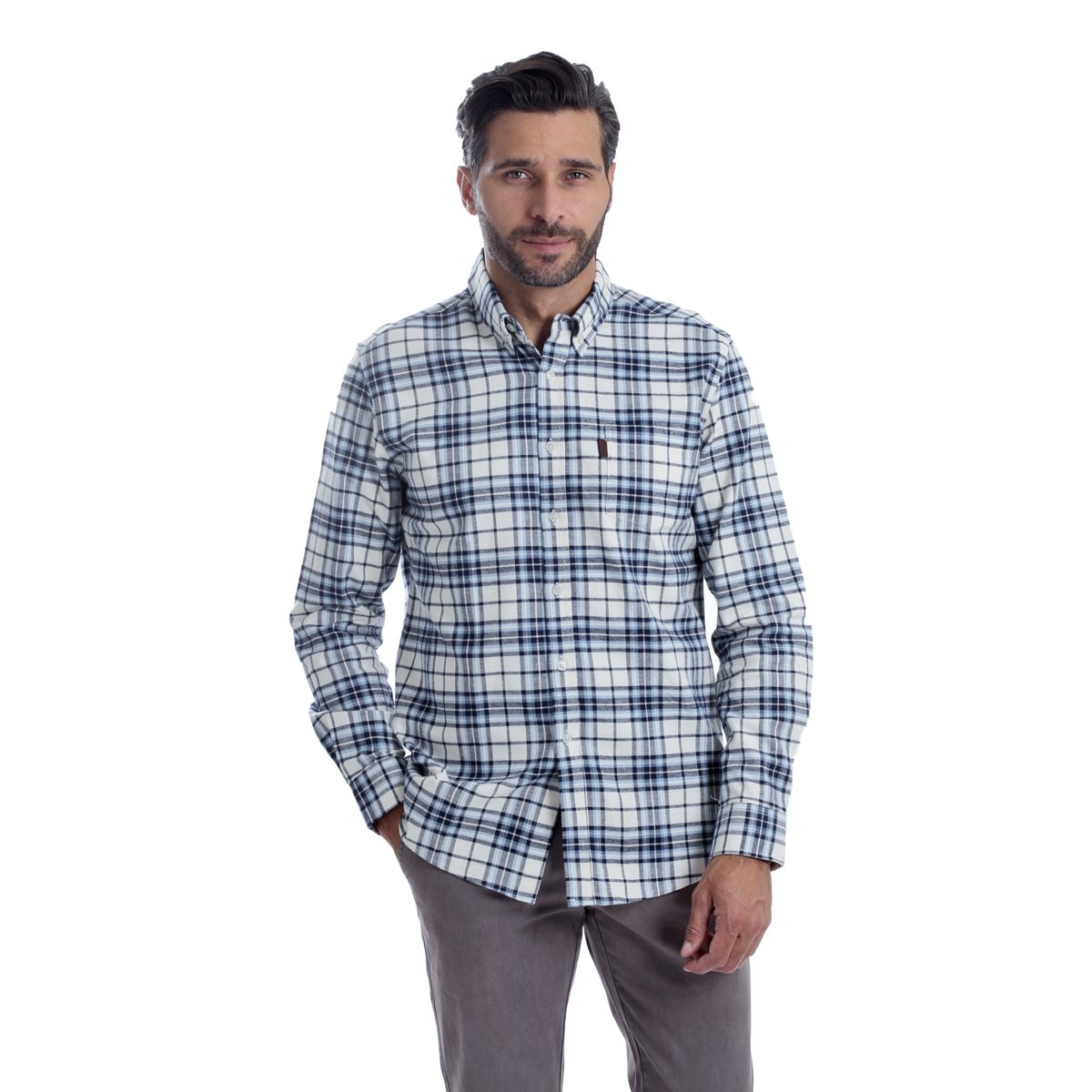 Camisa Regular Chaps Manga Larga para Hombre image number null