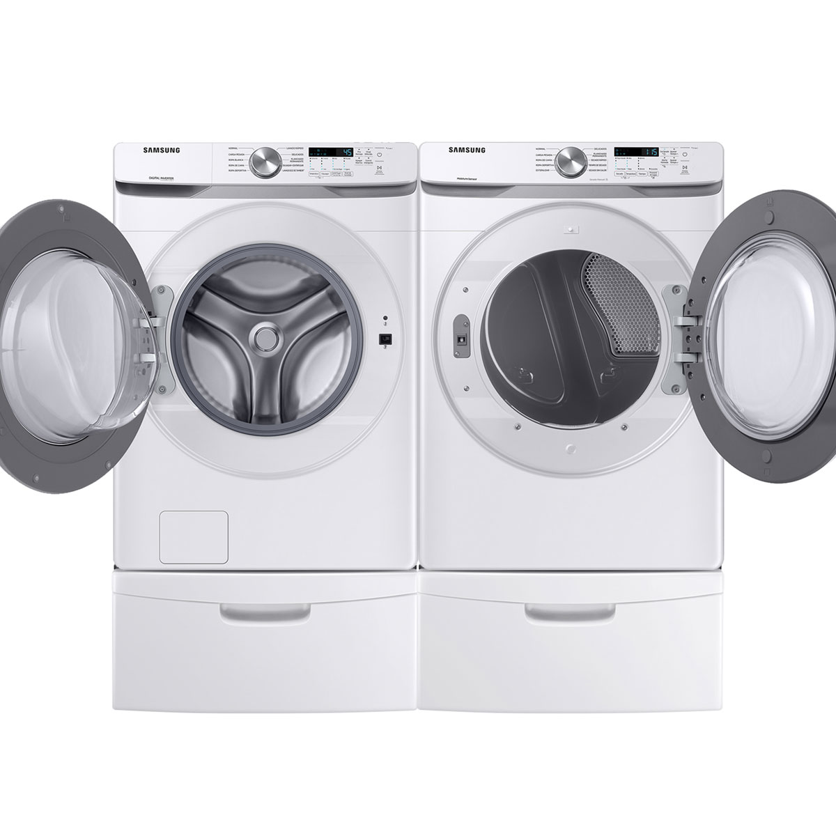Combo Lavadora Y Secadora Frontal Samsung 20 Kg Blanco F-Wd20t6000wcp image number null