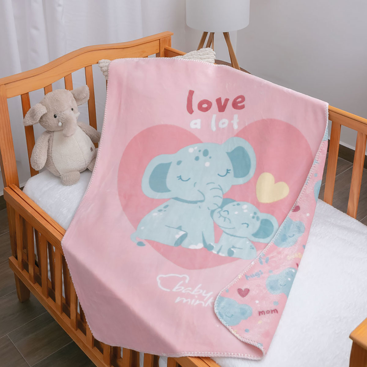 Cobertor de Paseo con Doble Vista Baby Mink image number null