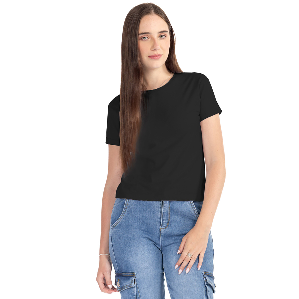 Playera Basica Manga Corta Forever  21 Para Mujer Junior image number null