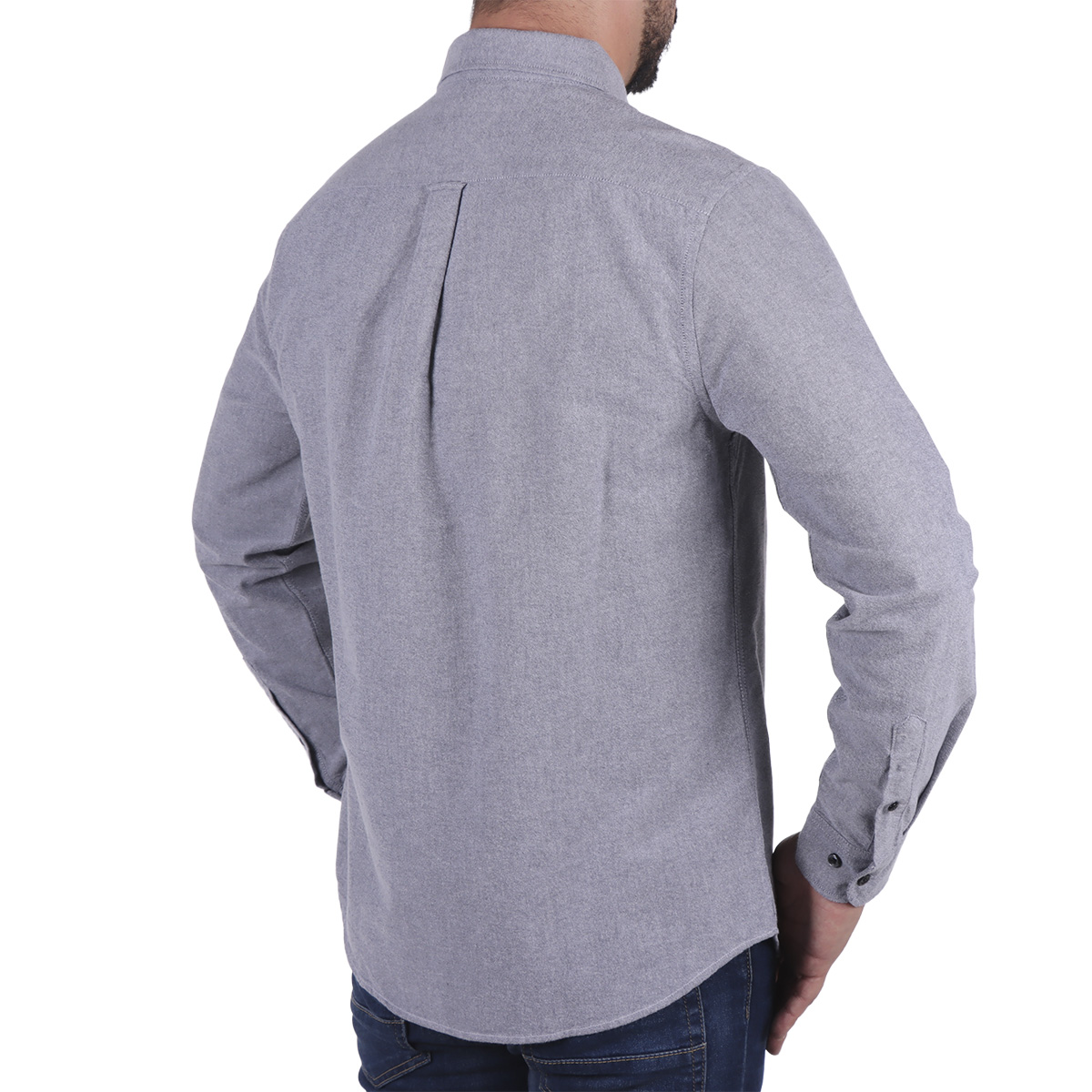 Camisa Oxford Manga Larga Dise&ntilde;o Liso Jeanius para Hombre image number null