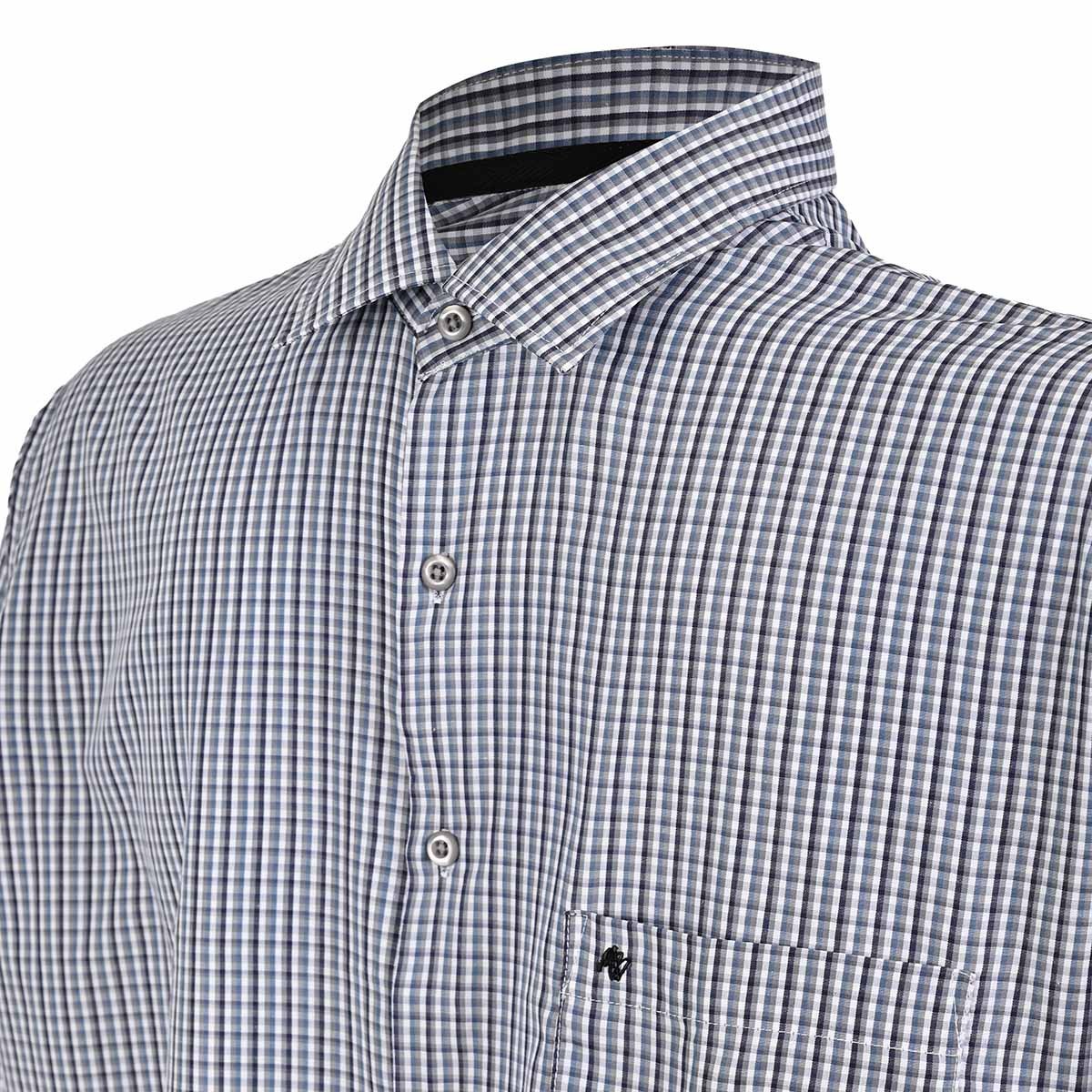 Camisa Manga Larga Michel Blanc Cuadros para Hombre Plus image number null